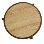 Bijzettafel Bora - Ø50cm Bruin