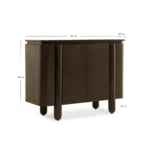 Dressoir Rondo - 105 cm donkerbruin