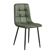 Eetkamerstoel Yerevan microleer legergroen