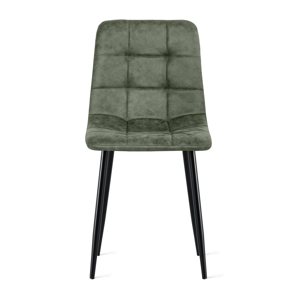 Eetkamerstoel Yerevan microleer legergroen