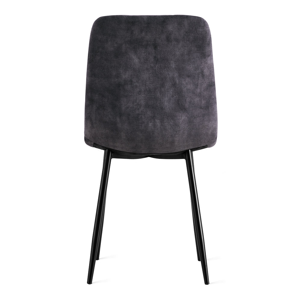 Eetkamerstoel Yerevan Velvet Antraciet