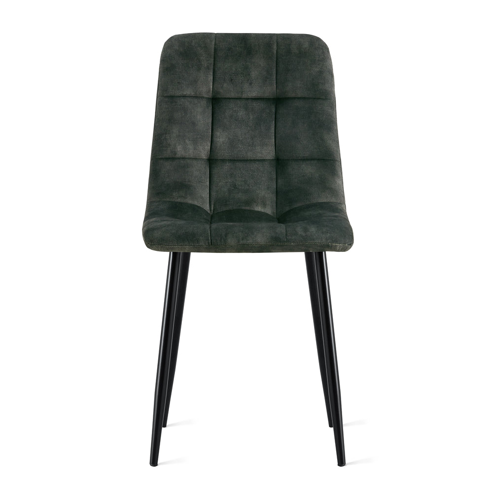Eetkamerstoel Yerevan Fluweel Groen