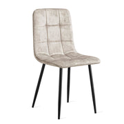 Eetkamerstoel Yerevan Fluweel Taupe