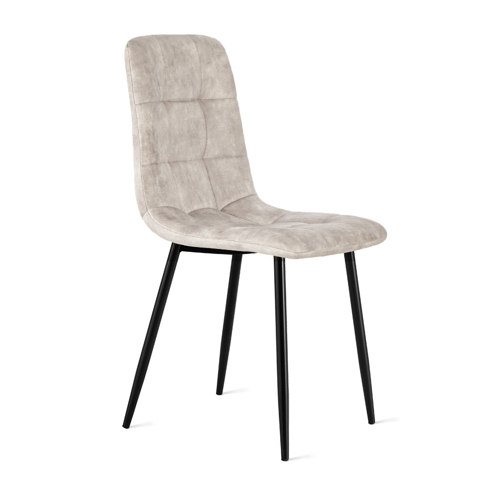 Eetkamerstoel Yerevan Fluweel Taupe