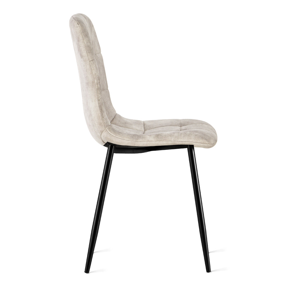 Eetkamerstoel Yerevan Fluweel Taupe