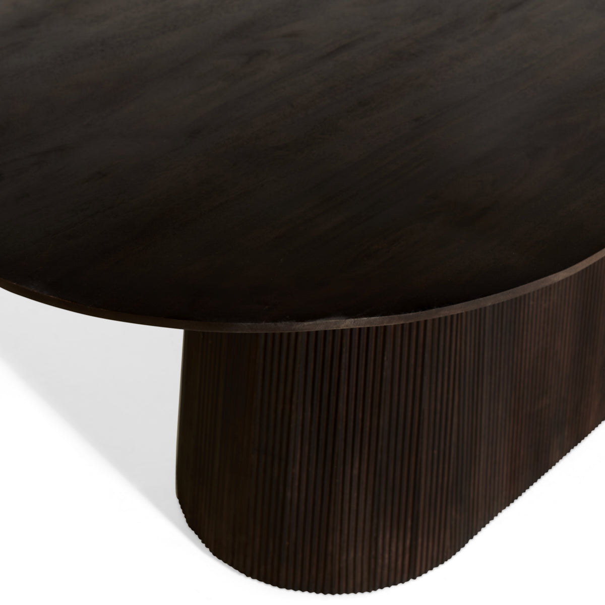 Mokka eettafel donkerbruin 230 cm