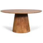 Mokka ronde eettafel lichtbruin - Ø 120 cm