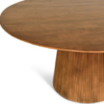 Mokka ronde eettafel lichtbruin - Ø150 cm