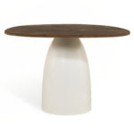 Eettafel Bora - Ø120 cm Bruin & Beige