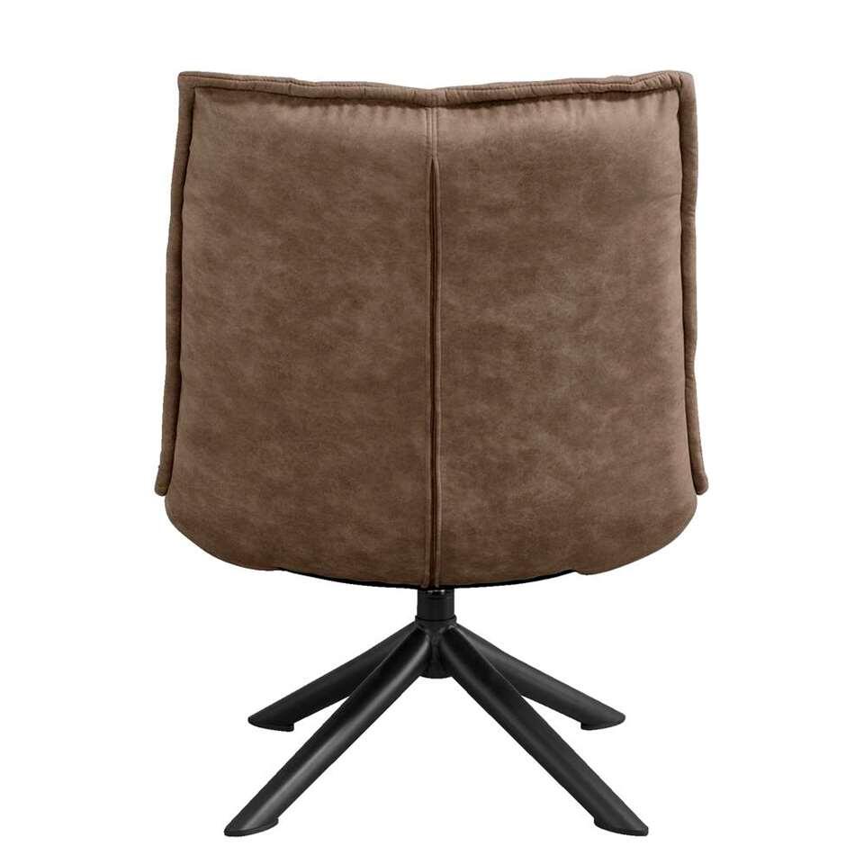 Fauteuil Lucas - microleer taupe