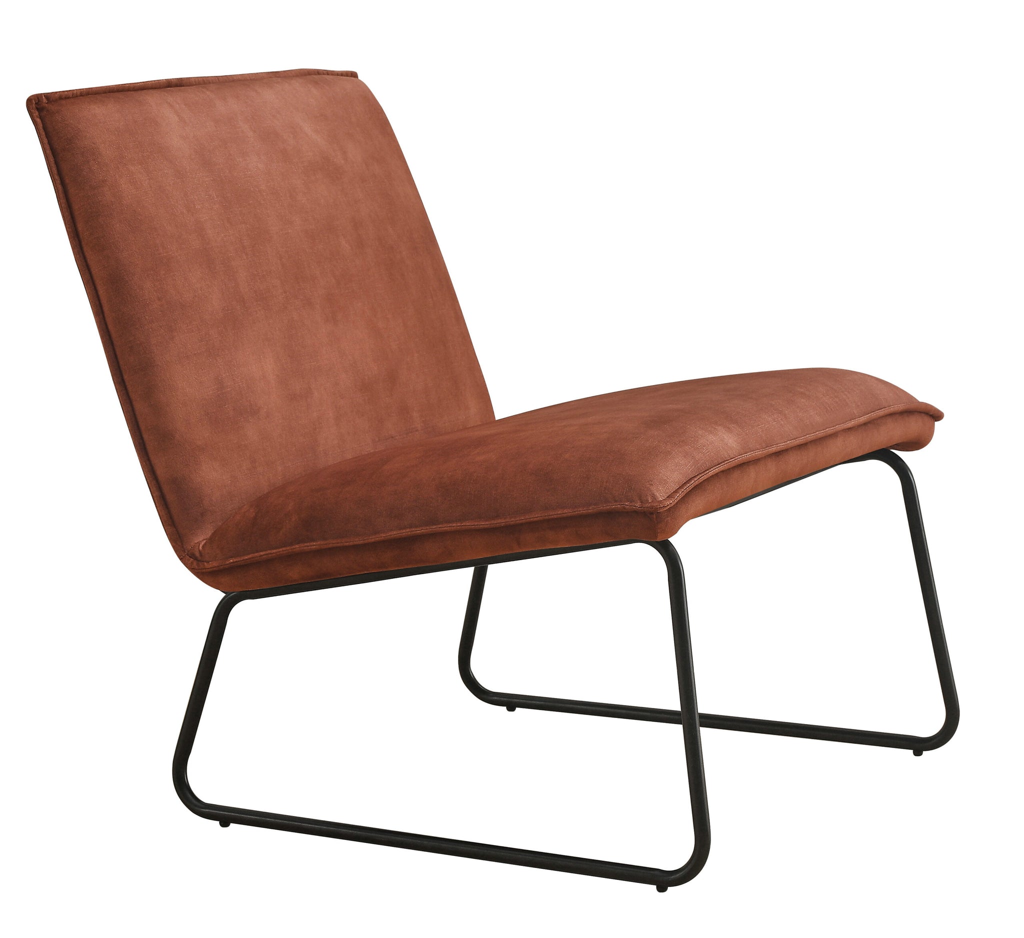 Fauteuil James - fluweel roest