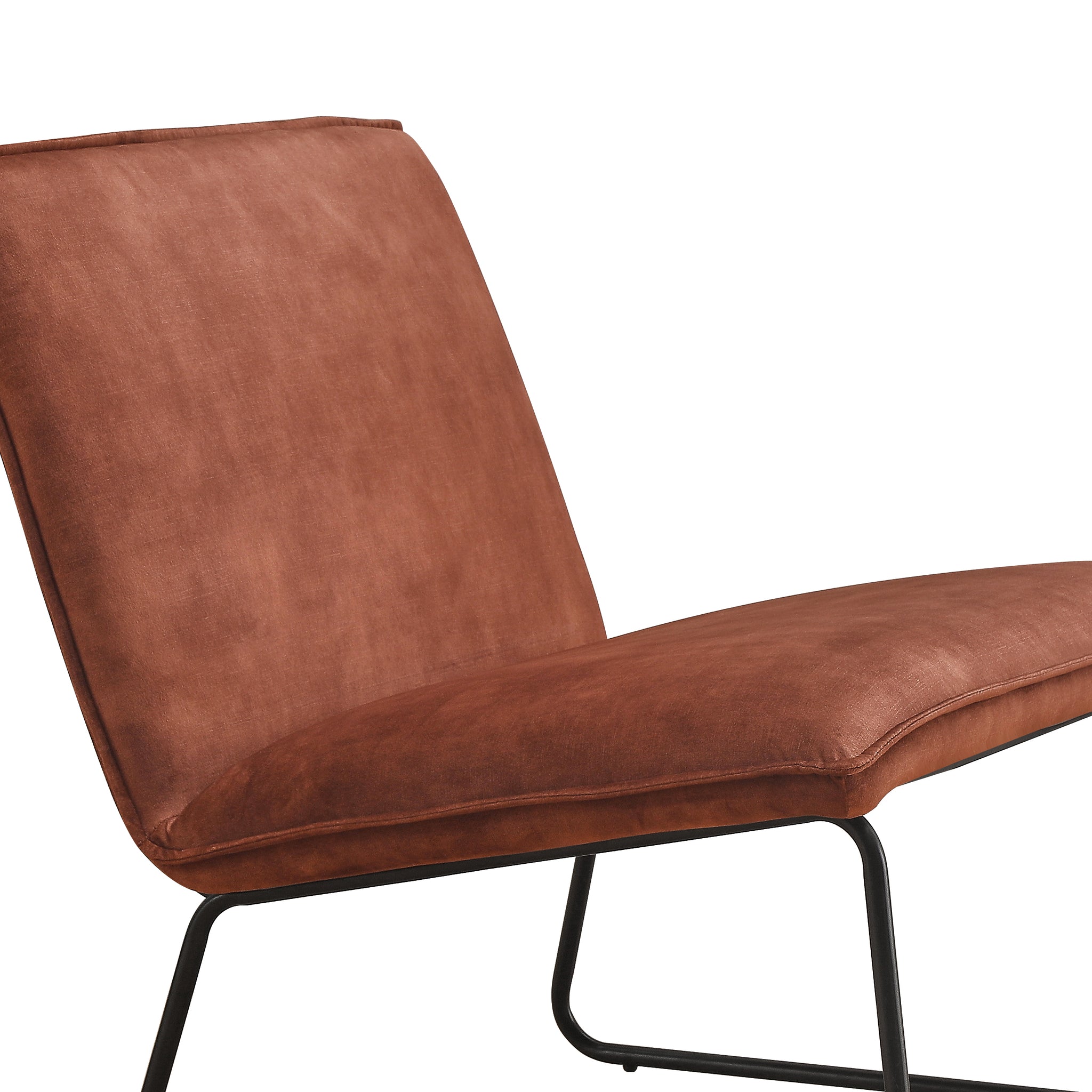Fauteuil James - fluweel roest