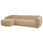 Hoekbank Laila - Taupe stof, rechts