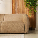 Hoekbank Laila - Taupe stof, rechts
