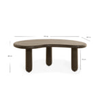 Salontafel Rondo - 110cm Donkerbruin