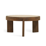 Salontafel Bora - Ø 75 cm, bruin