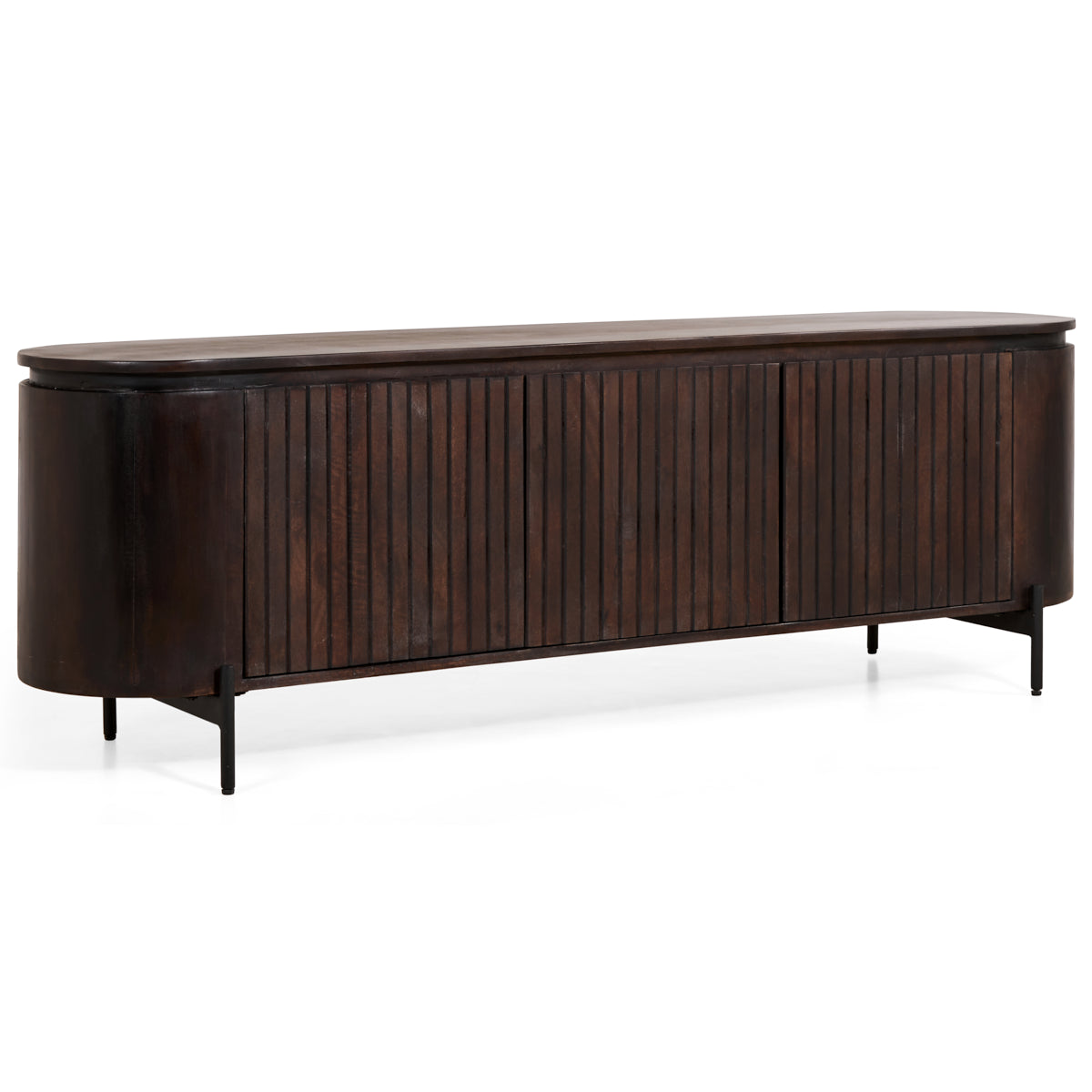 Mokka tv-meubel donkerbruin 175 cm