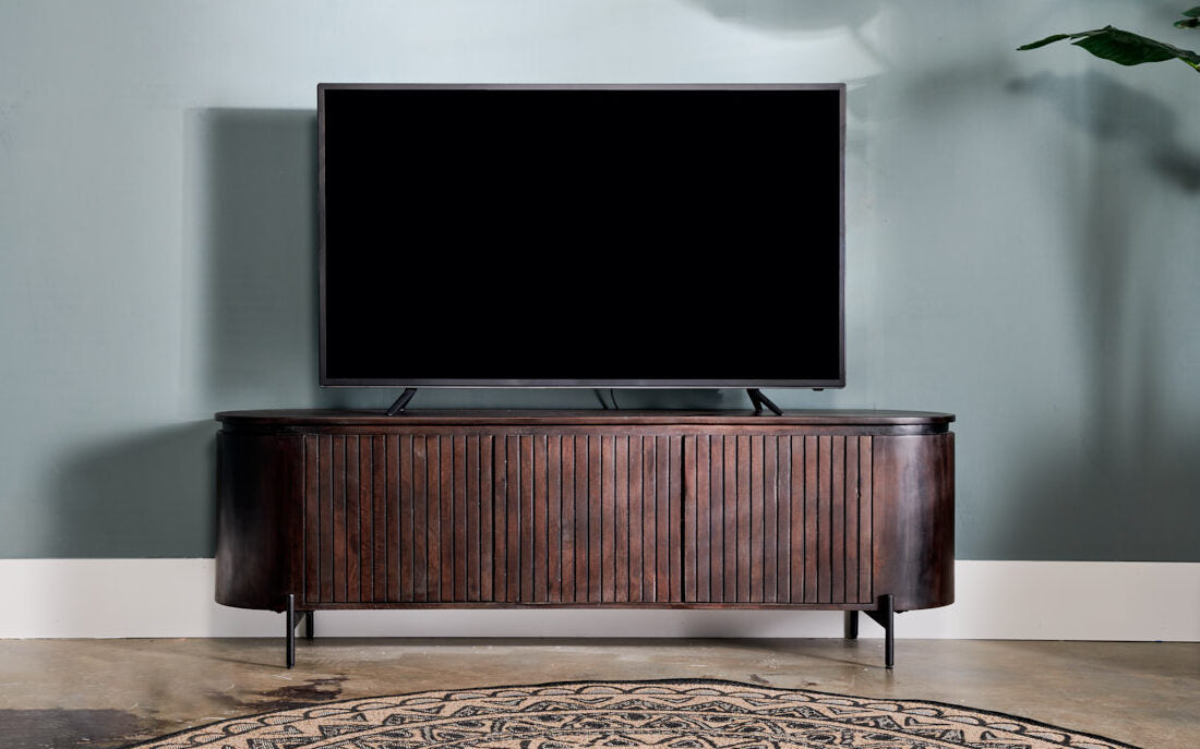Mokka tv-meubel donkerbruin 175 cm