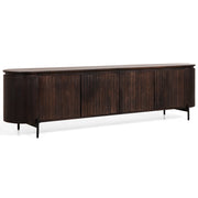 Mokka tv-meubel donkerbruin 210 cm