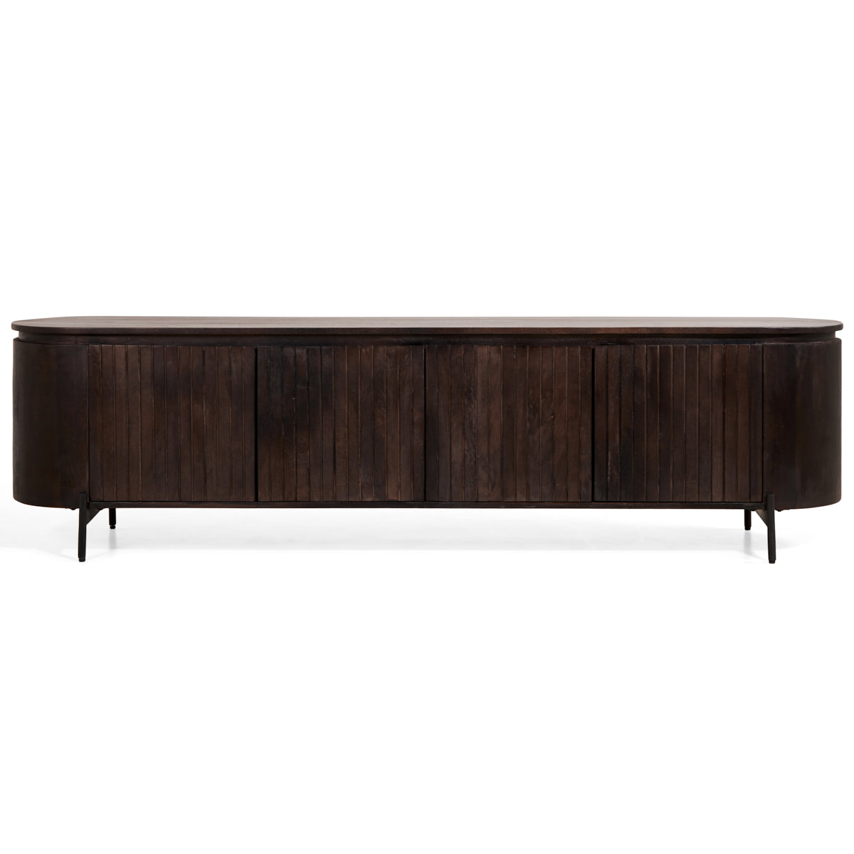 Mokka tv-meubel donkerbruin 210 cm
