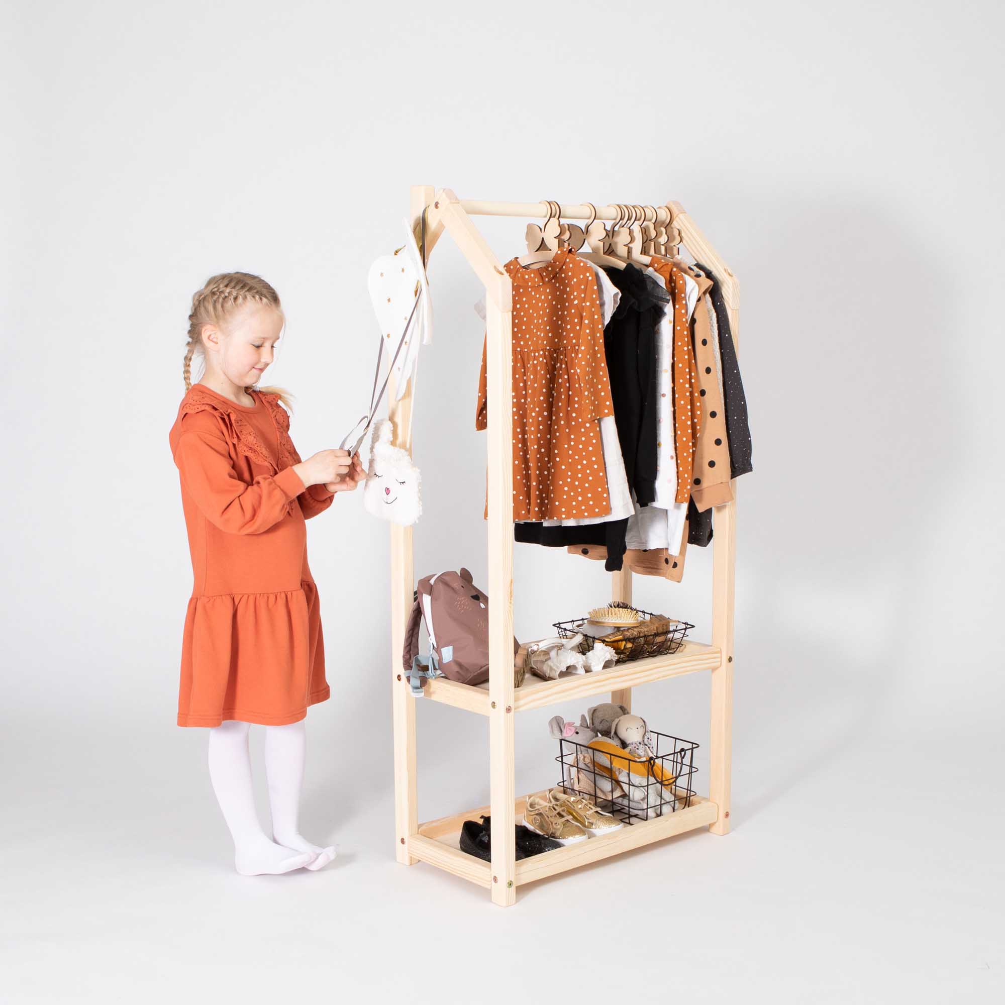 Montessori-kledingkast, hout