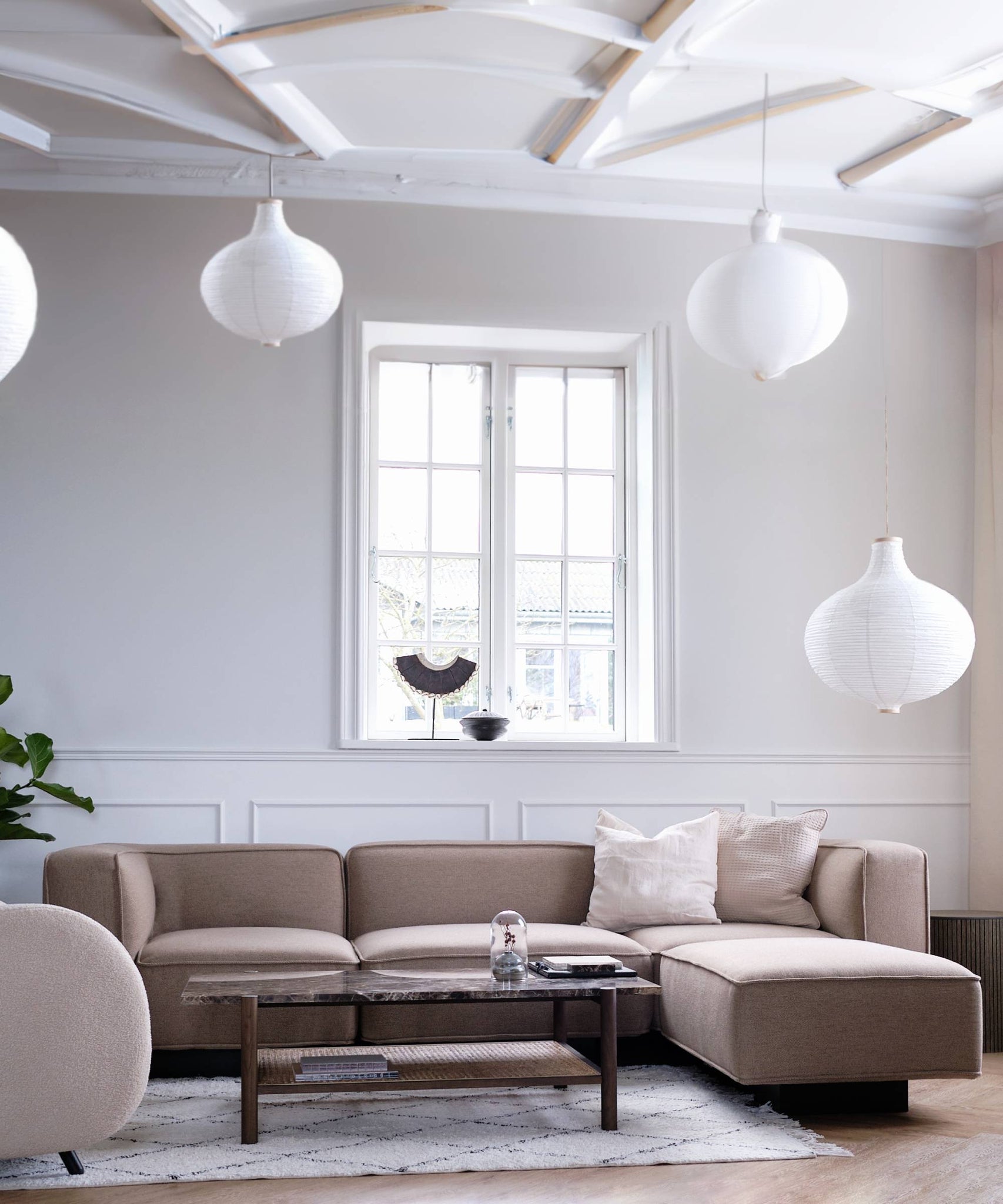 Utopia sofa poef - donkerbeige