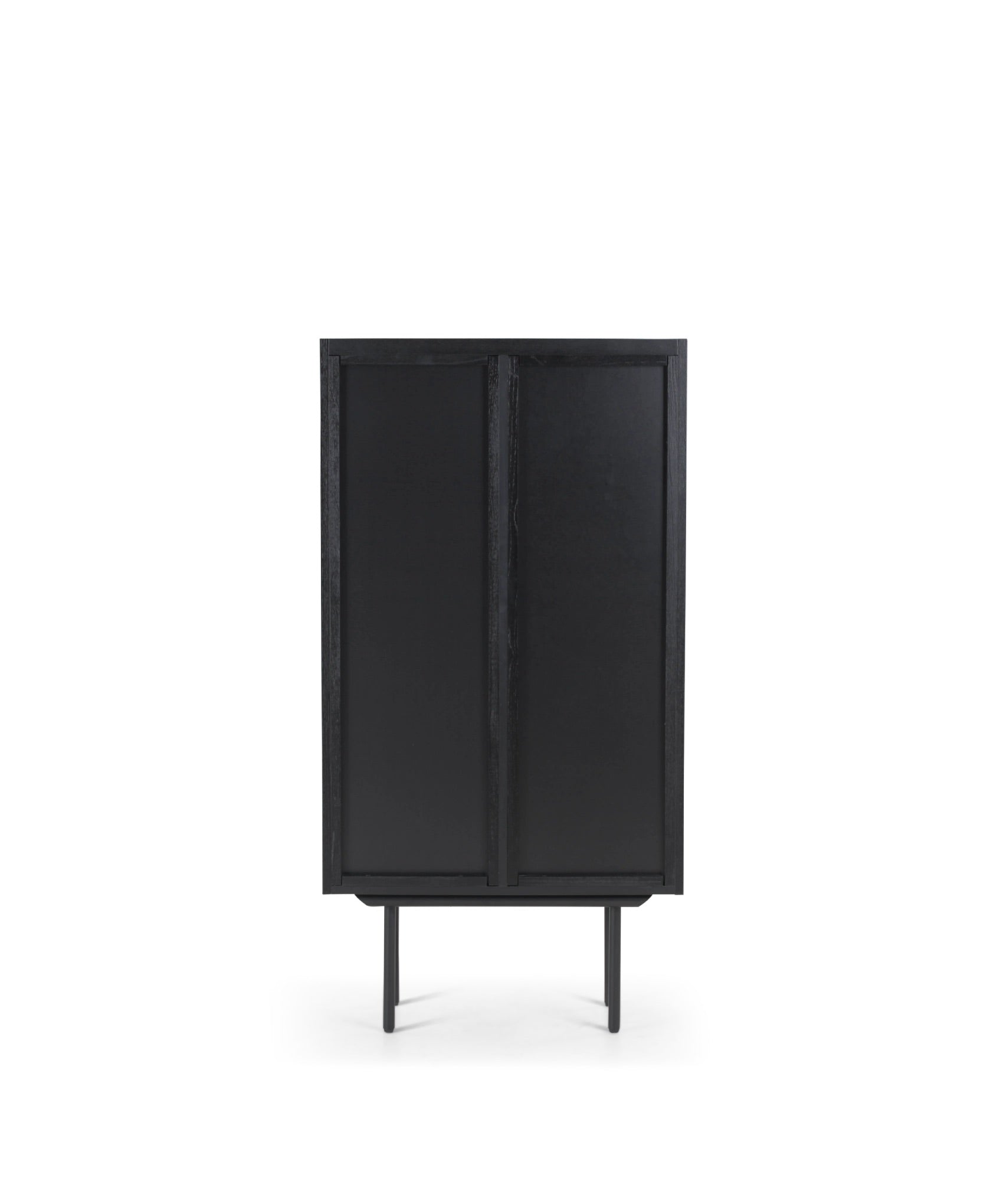 Louvre highboard - zwart eiken