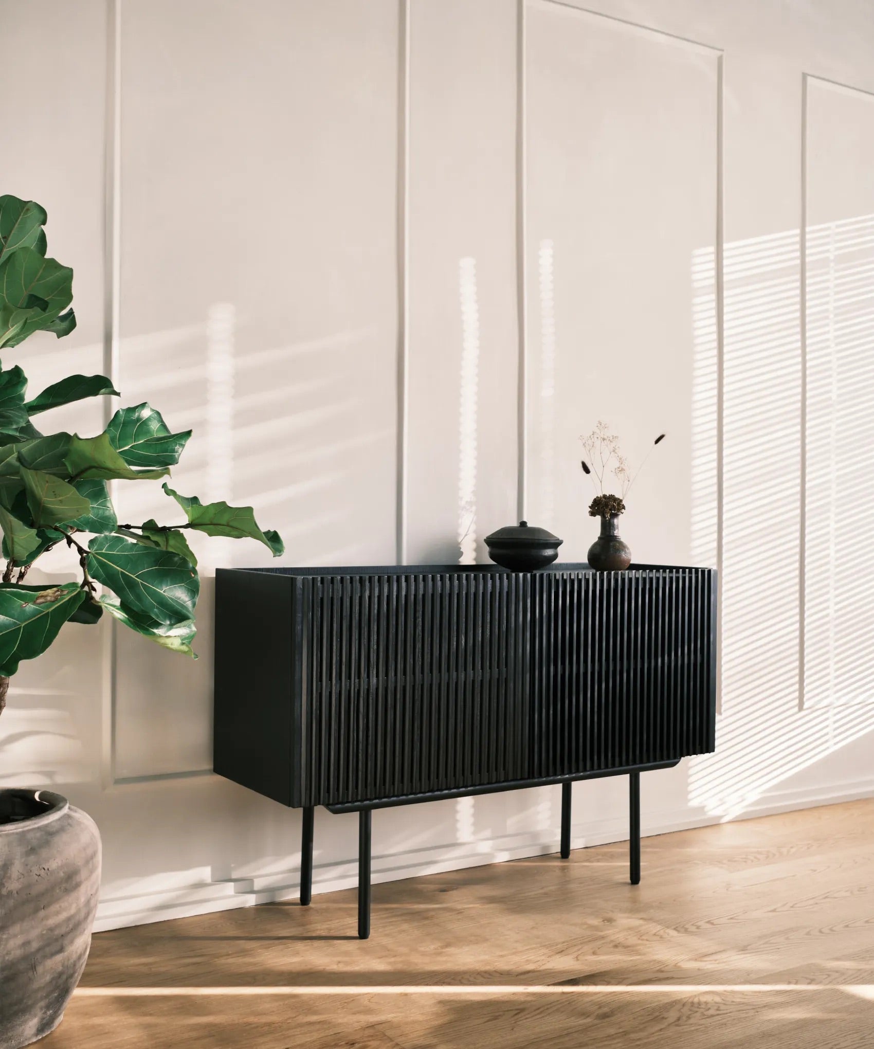 Louvre klein dressoir - gerookt eiken