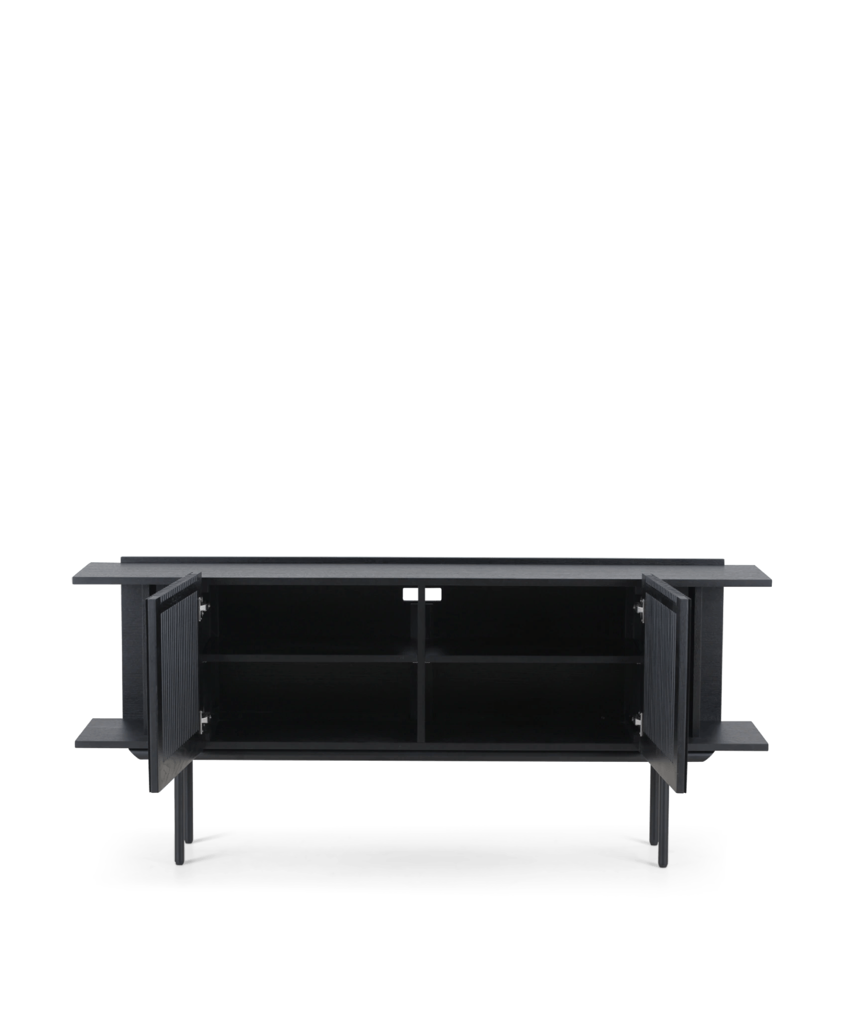 Groot dressoir met lamellen, zwarte eik - Louvre