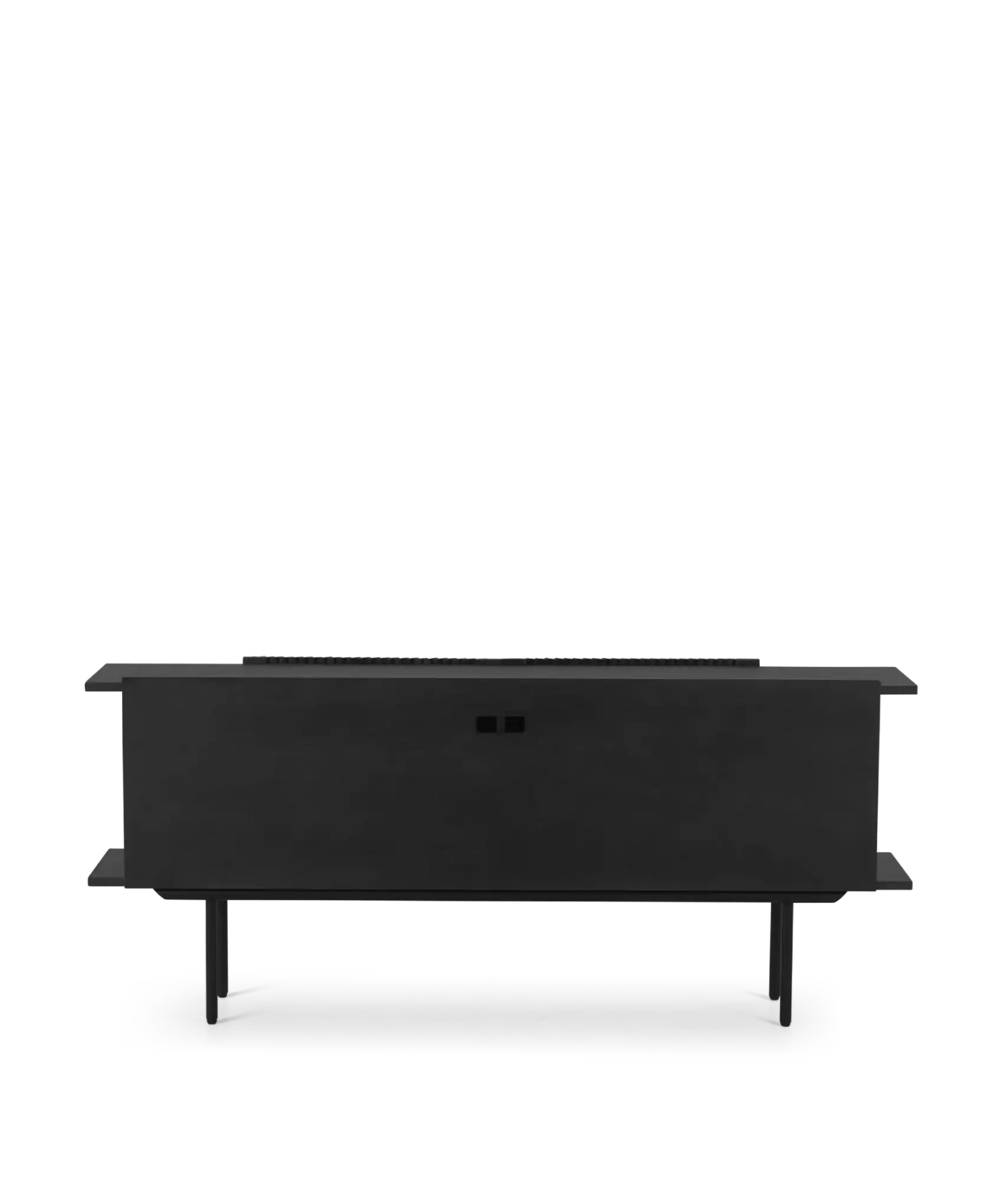 Groot dressoir met lamellen, zwarte eik - Louvre