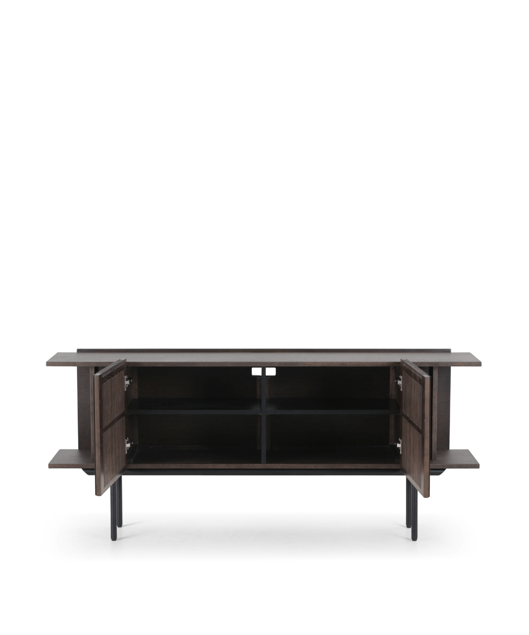 Groot dressoir met lamellen, gerookt eiken - Louvre