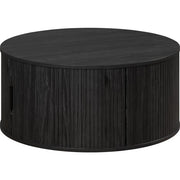Salontafel - Rond - MDF - Zwart - Essential - Diameter 80 cm - Hoogte 36 cm - RONIN