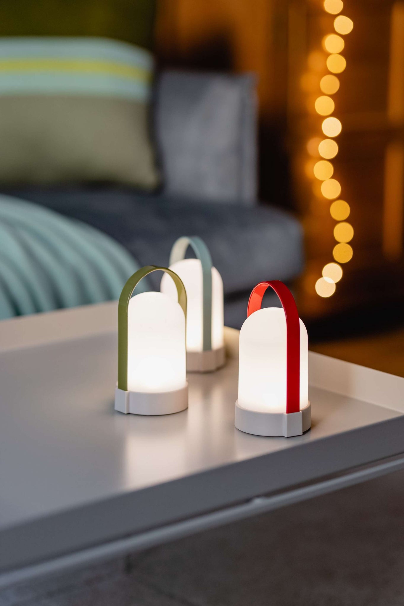 Uri Lamp Piccolos LED Oplaadbaar 15 cm Set van 3 Stuks