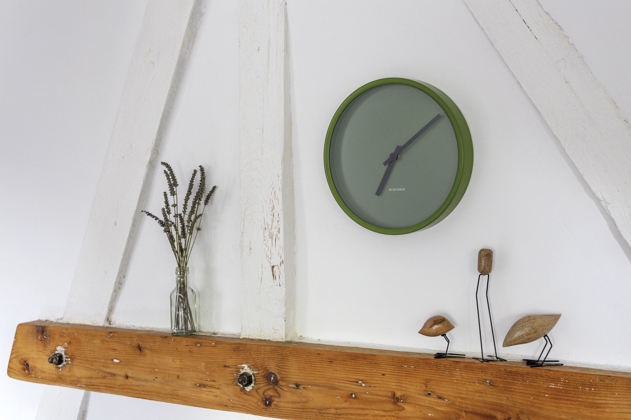 Wandklok Forrest Ø 30 cm - Groen