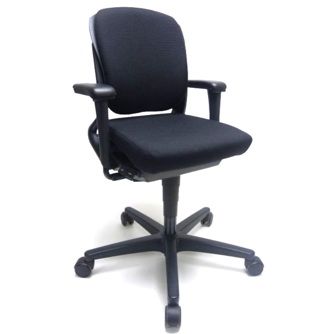 Ahrend 230 bureaustoel ergonomisch ontwerp 'lage rug' zwart/zwart (Refurbished)