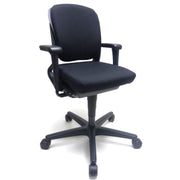 Ahrend 230 bureaustoel ergonomisch ontwerp 'lage rug' zwart/zwart (Refurbished)