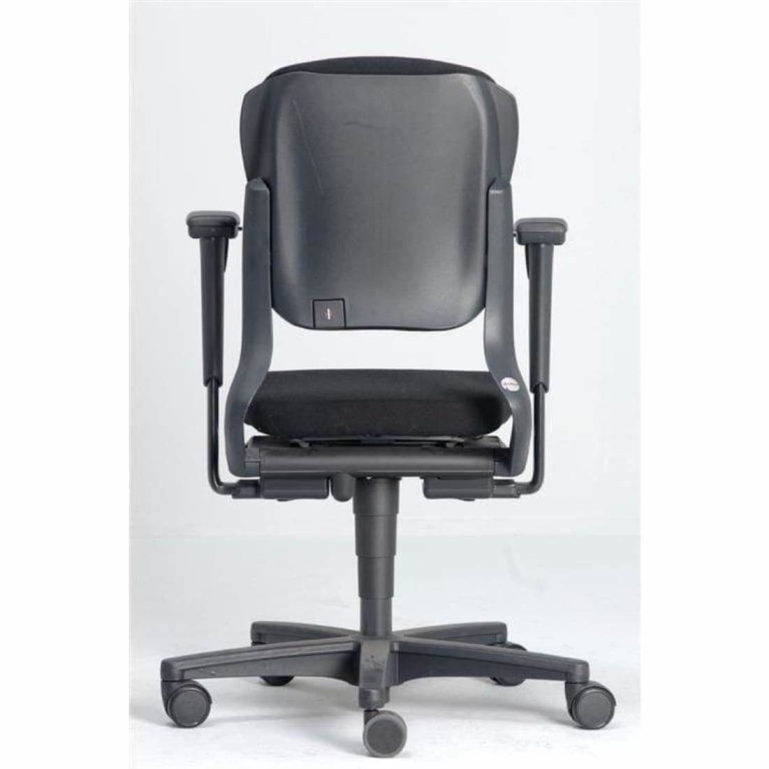 Ahrend 230 bureaustoel ergonomisch ontwerp 'lage rug' zwart/zwart (Refurbished)