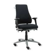 Bureaustoel BMA Axia Pro extra hoog - met kledinghanger - zwart met nieuwe stof (Refurbished)