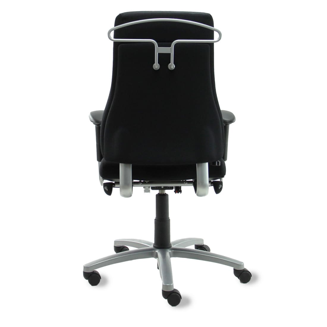 Bureaustoel BMA Axia Pro extra hoog - met kledinghanger - zwart met nieuwe stof (Refurbished)