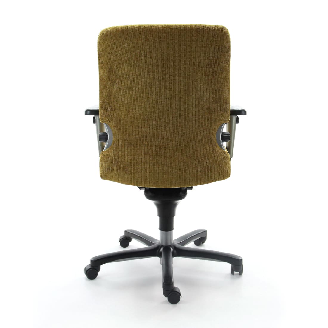 Ergonomische gele bureaustoel Regain Comforto 77 NPR1813 - zwart onderstel (Refurbished)