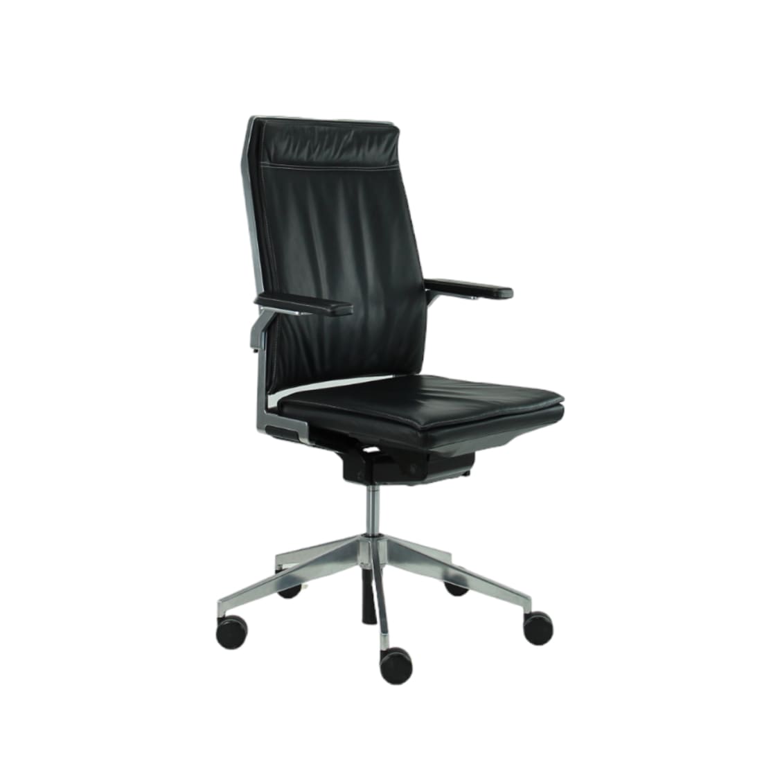 Bureaustoel Dynamobel DIS zwart leer (Refurbished)