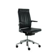 Bureaustoel Dynamobel DIS zwart leer (Refurbished)