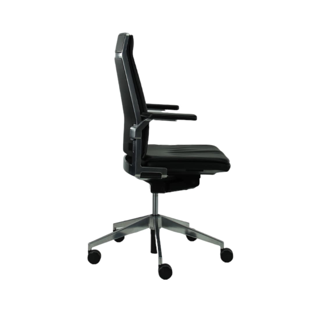 Bureaustoel Dynamobel DIS zwart leer (Refurbished)