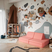 Speelbank kinderen, Oranje, modulair, Bank kinderkamer