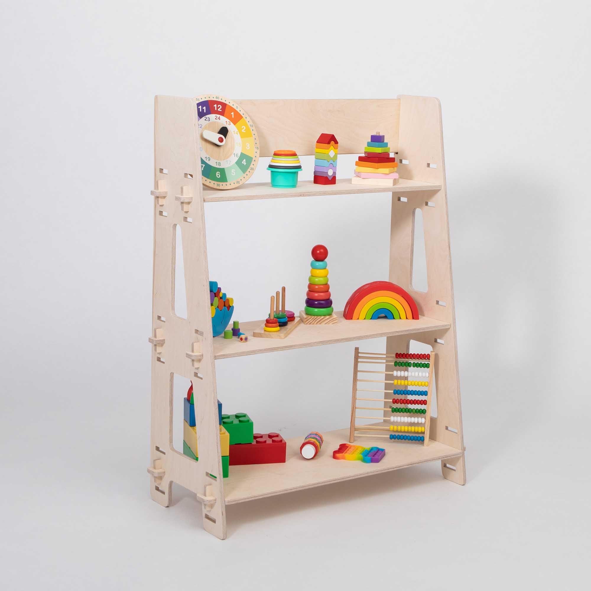 Montessori speelgoedkast, hout