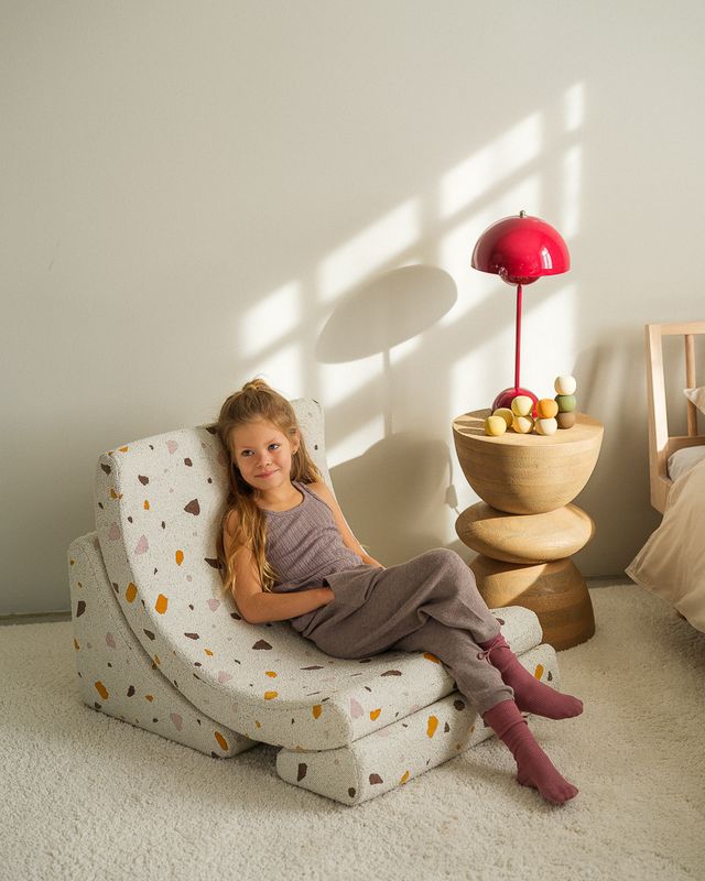 Wigiwama Terrazzo Moon Chair - Meerkleurig