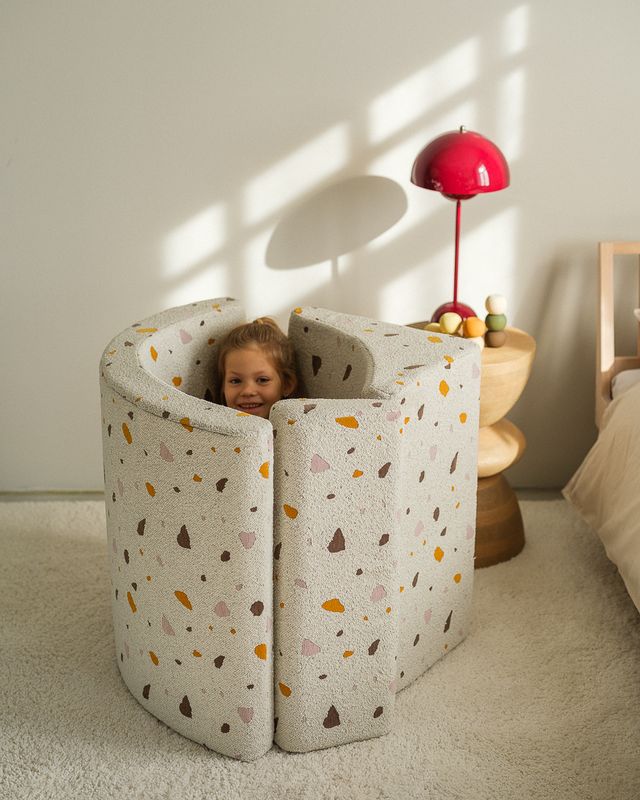 Wigiwama Terrazzo Moon Chair - Meerkleurig