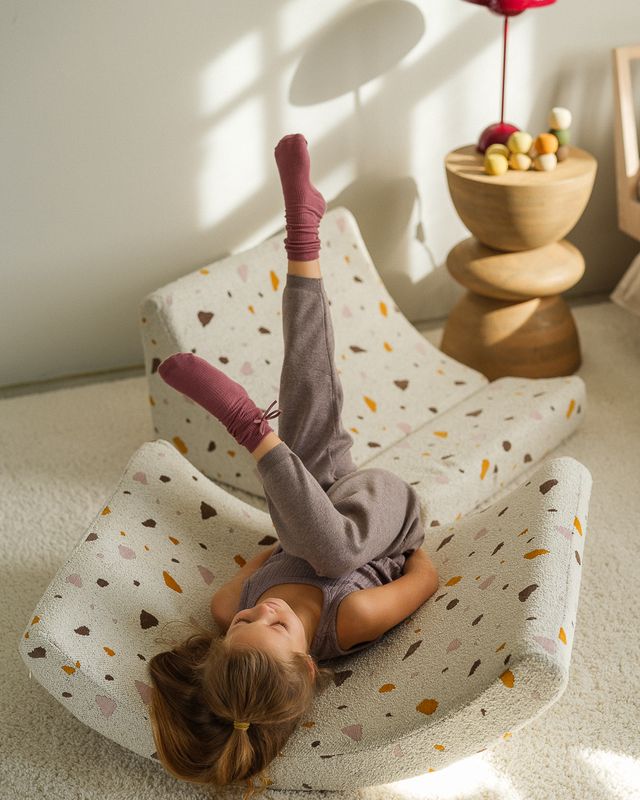 Wigiwama Terrazzo Moon Chair - Meerkleurig