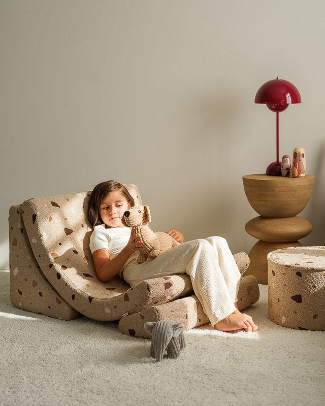 Wigiwama Terrazzo Moon Chair - Bruin