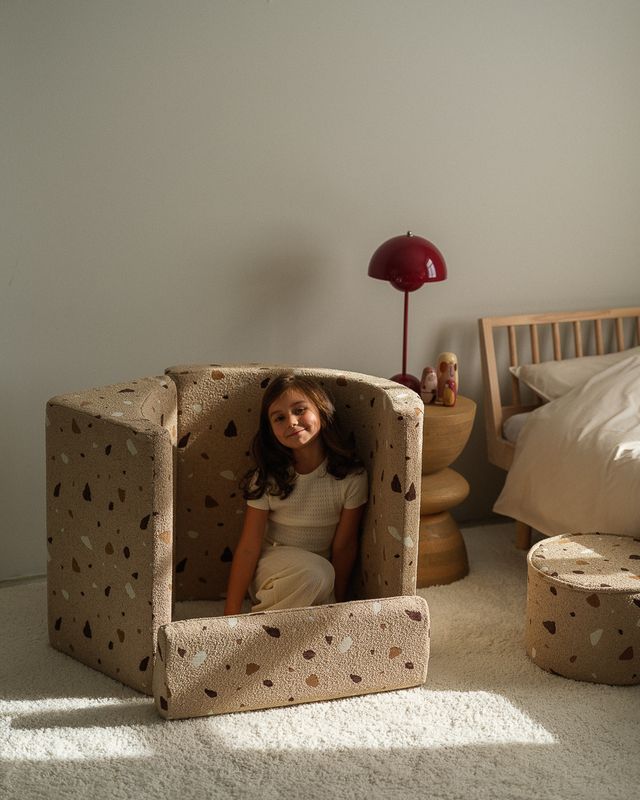 Wigiwama Terrazzo Moon Chair - Bruin